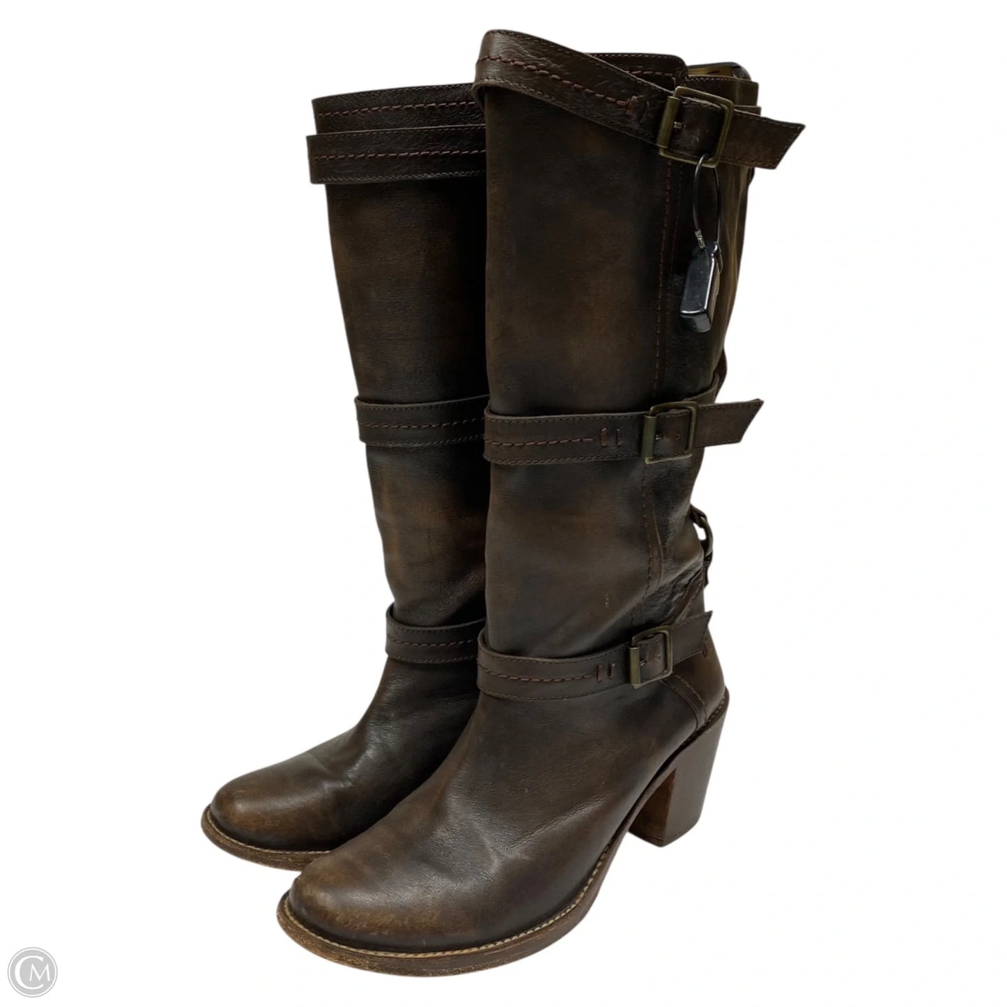 Boots Designer By Frye In Brown, Size: 9