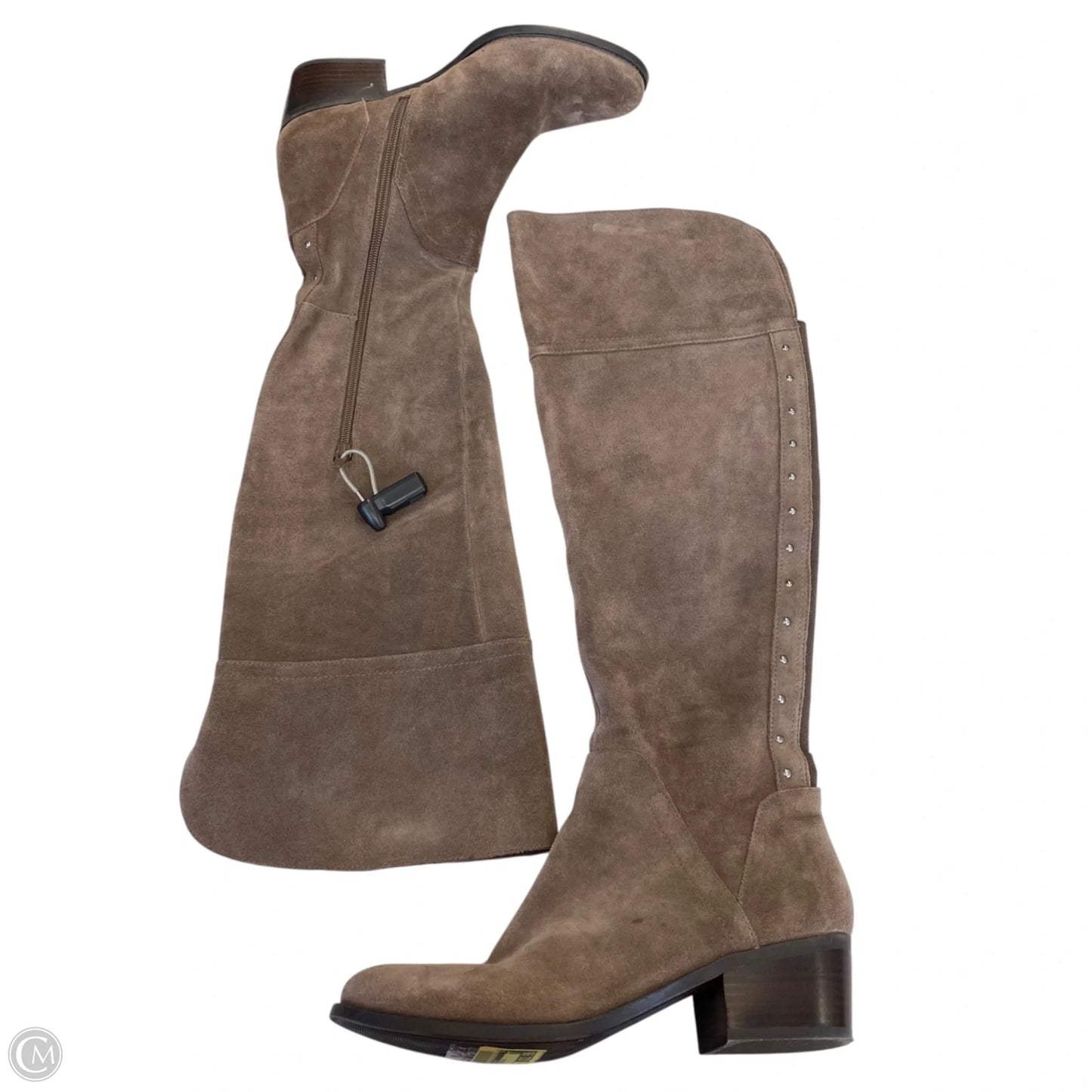 Boots Knee Heels By Vince Camuto In Taupe, Size: 9