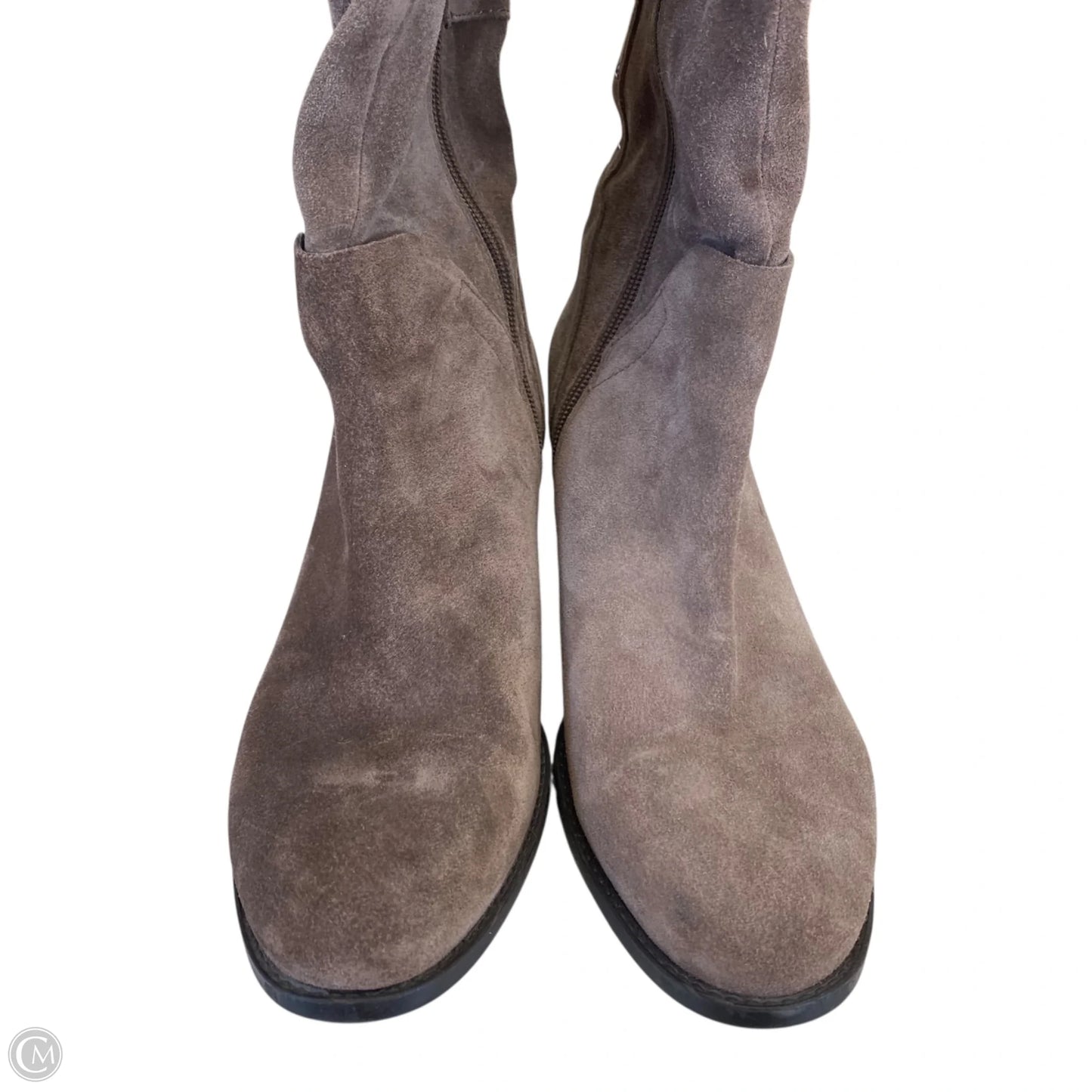 Boots Knee Heels By Vince Camuto In Taupe, Size: 9