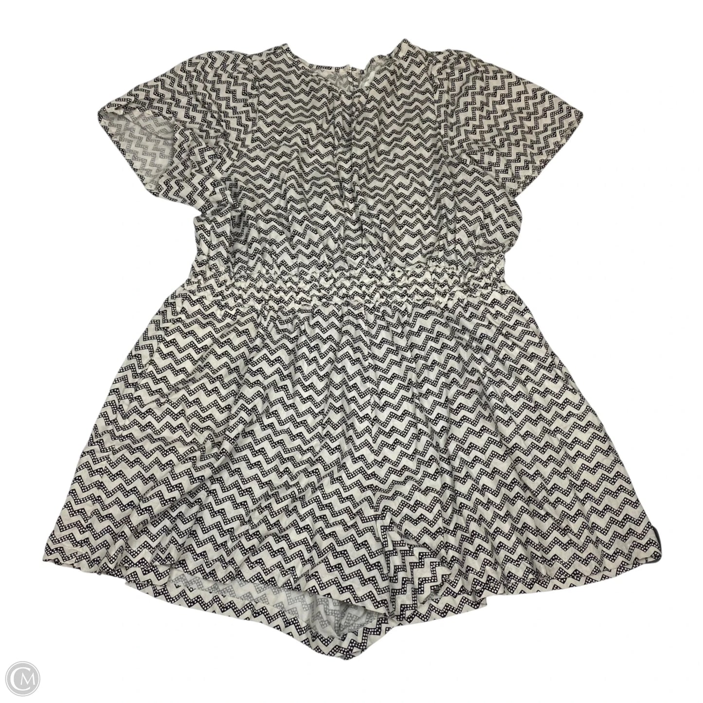 Romper By Anthropologie In Black & White, Size: 2x