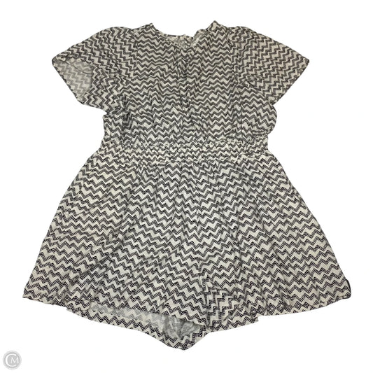 Romper By Anthropologie In Black & White, Size: 2x