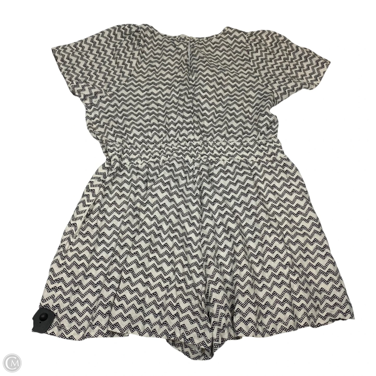 Romper By Anthropologie In Black & White, Size: 2x