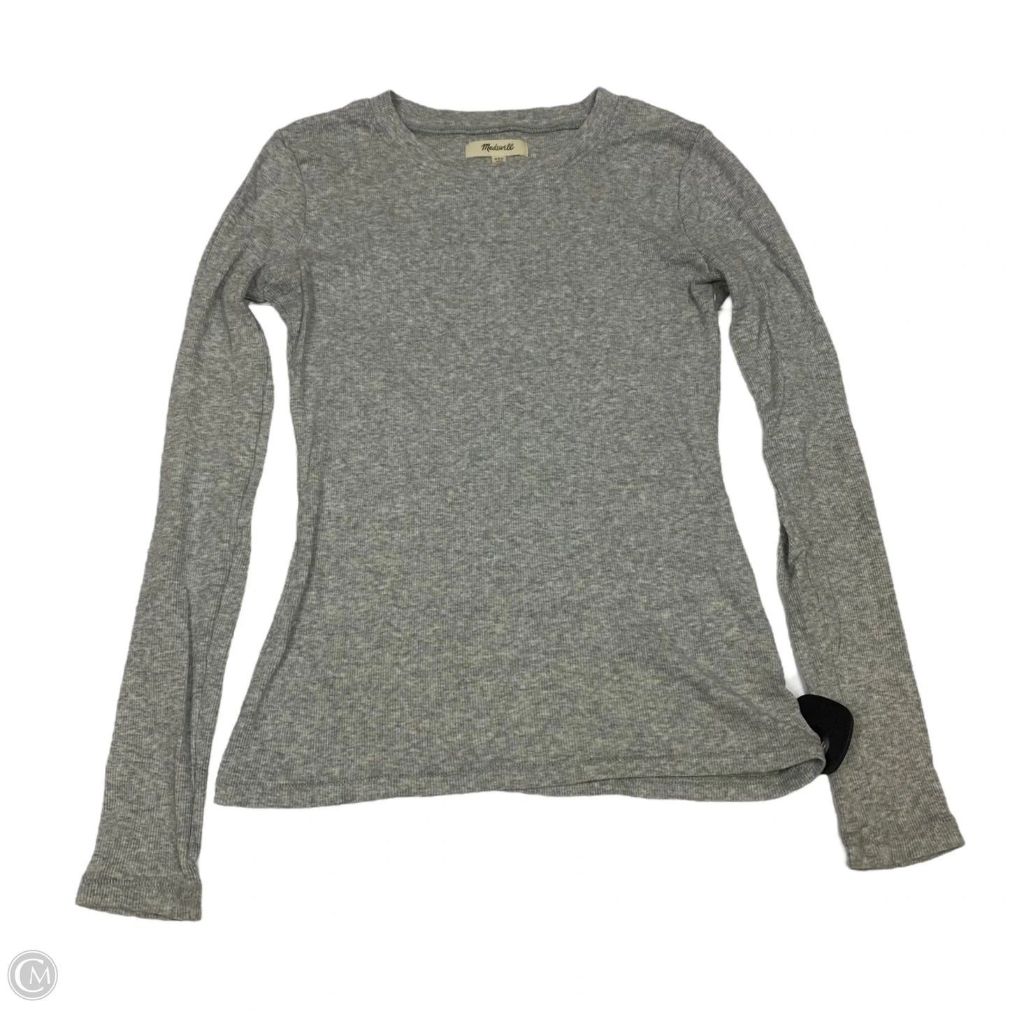 Top Long Sleeve Basic By Madewell In Grey, Size: Xxs