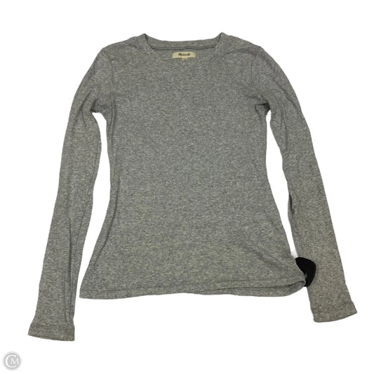Top Long Sleeve Basic By Madewell In Grey, Size: Xxs