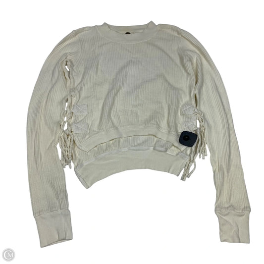 Top Long Sleeve By Free People In Cream, Size: Xs