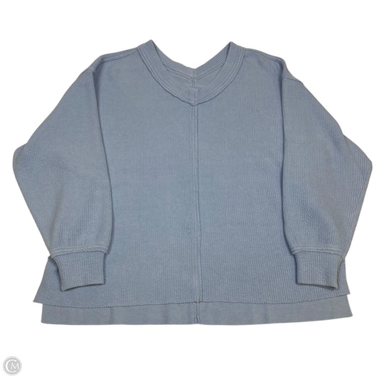 Top Long Sleeve By Aerie In Blue, Size: S
