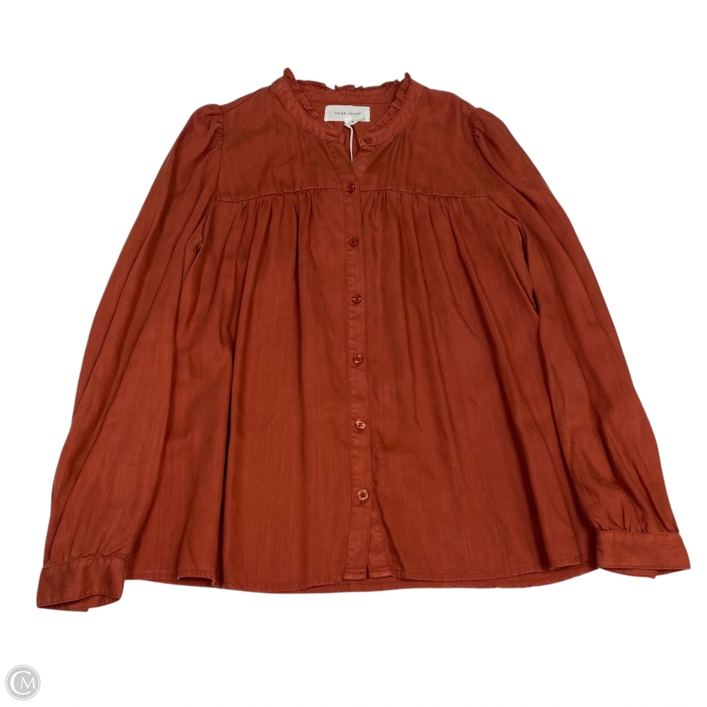 Top Long Sleeve By Dear John In Orange, Size: S