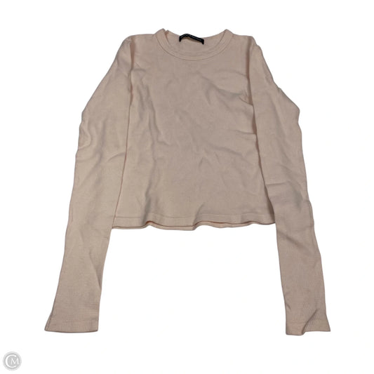 Top Long Sleeve Basic By Brandy Melville In Pink, Size: S