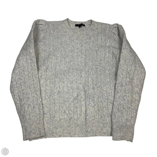 Sweater By Ann Taylor In Grey, Size: M