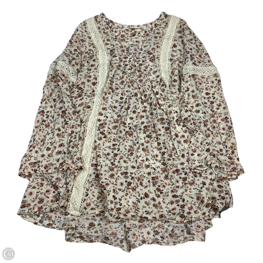 Tunic Long Sleeve By Altard State In Cream, Size: L