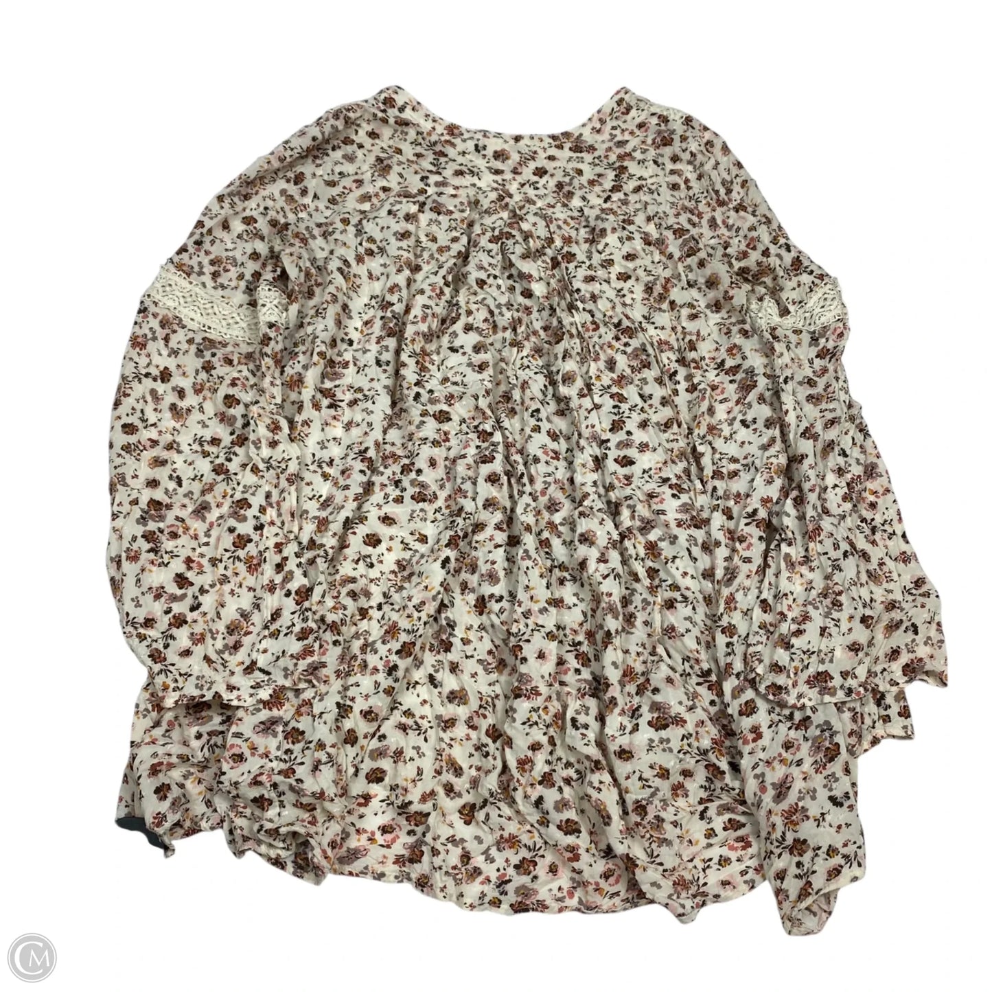 Tunic Long Sleeve By Altard State In Cream, Size: L
