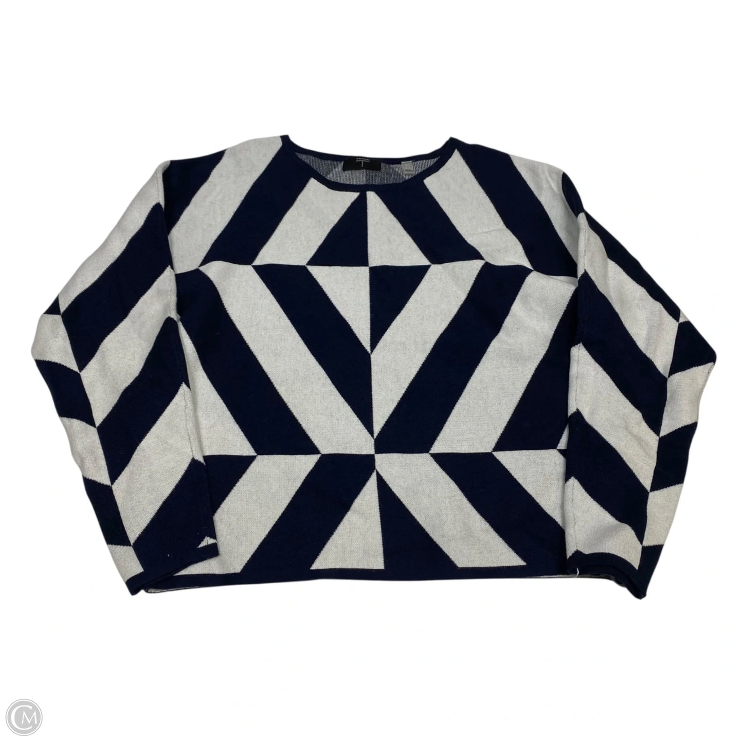 Top Long Sleeve By Tahari In Navy, Size: M