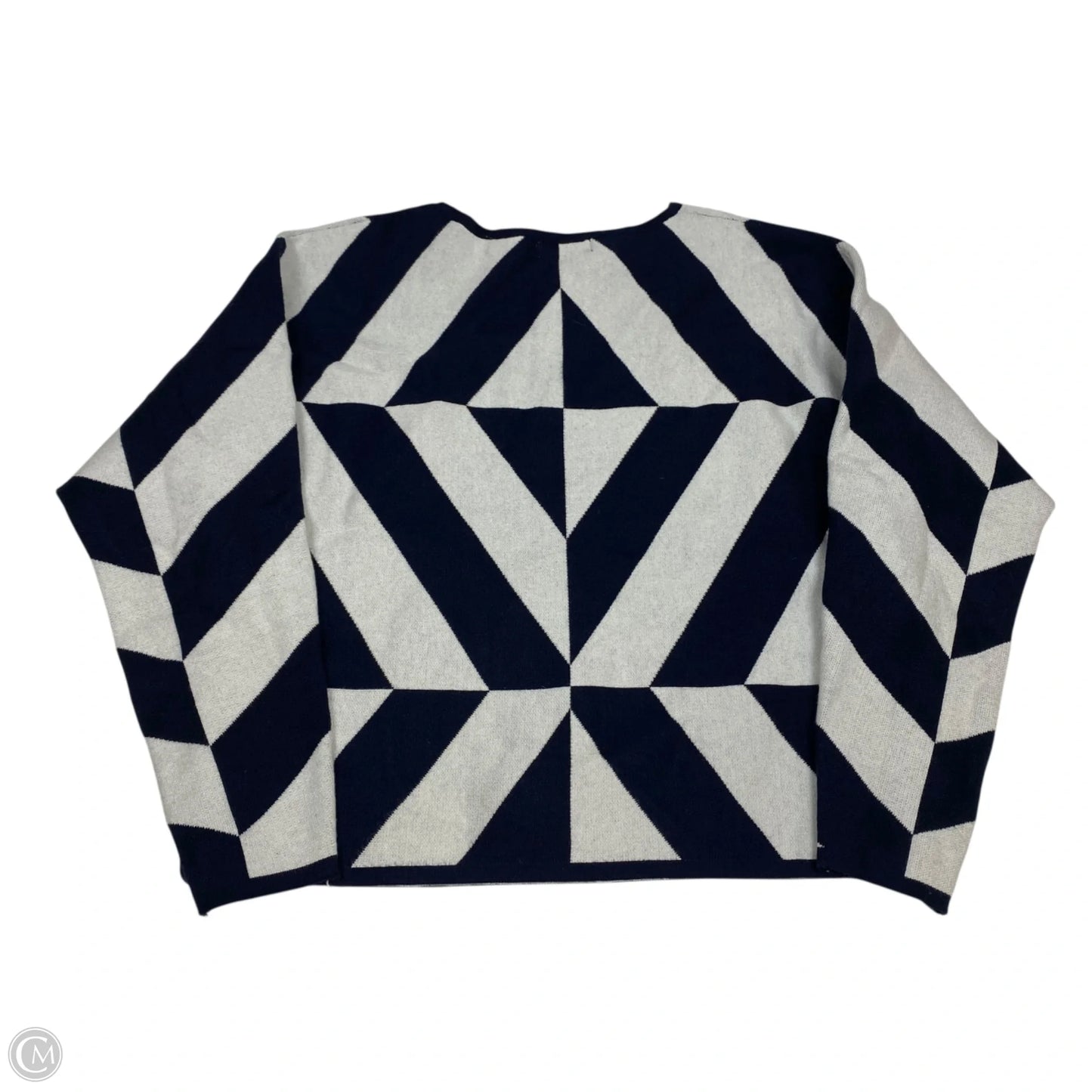 Top Long Sleeve By Tahari In Navy, Size: M