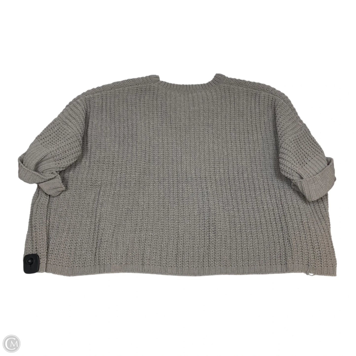 Sweater Short Sleeve By Vestique In Grey, Size: S