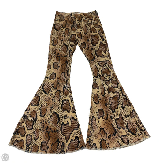 Jeans Flared By Toast Jeans In Snakeskin Print, Size: M