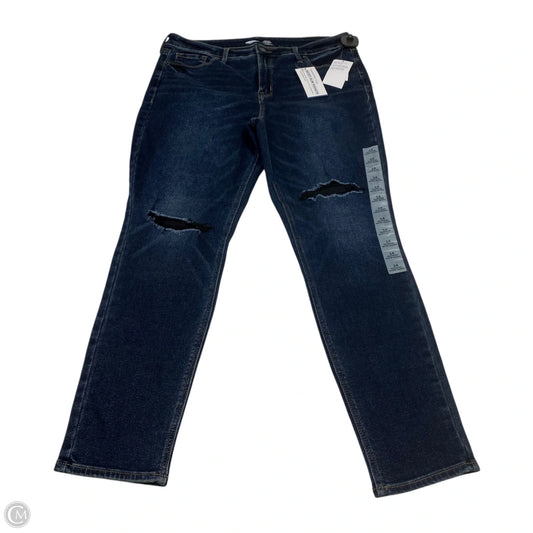Jeans Skinny By Old Navy In Blue Denim, Size: 14