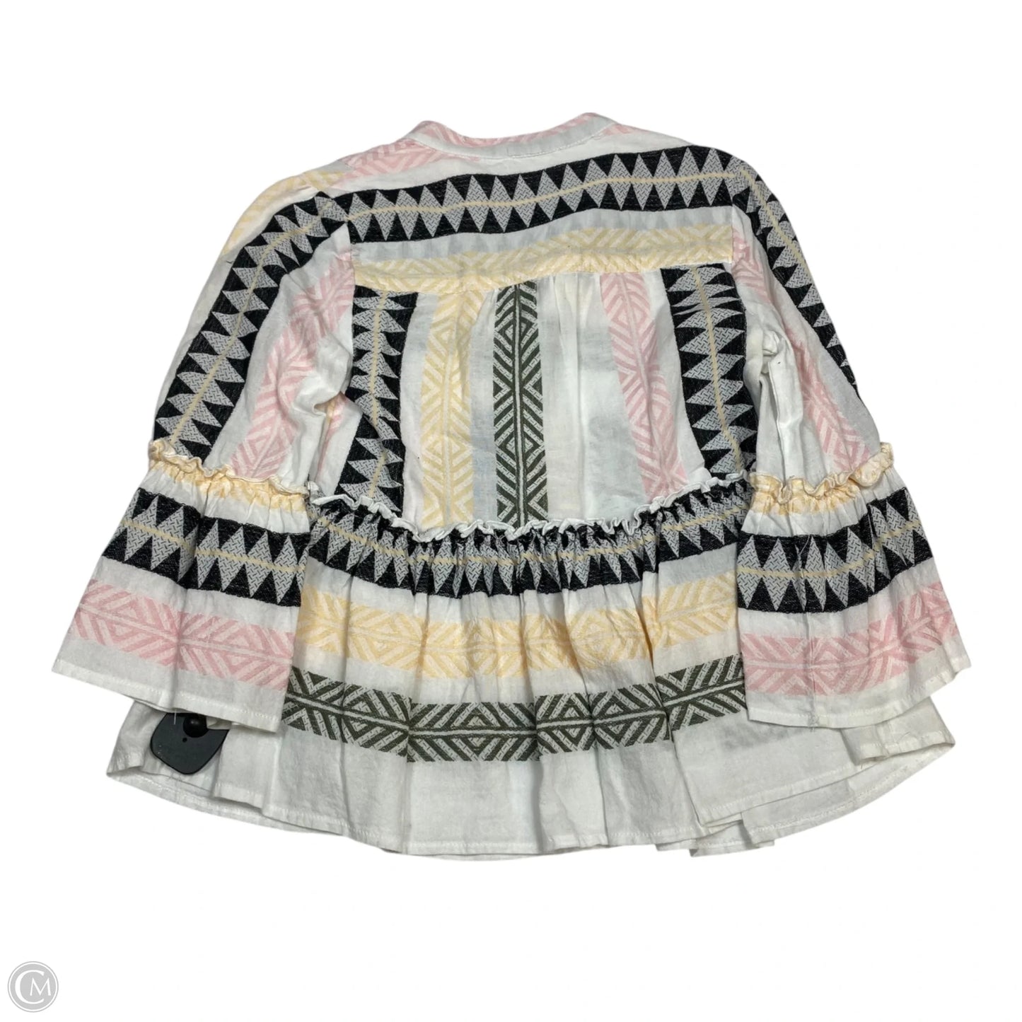 Top 3/4 Sleeve By Mi Ami In Multi-colored, Size: Xs
