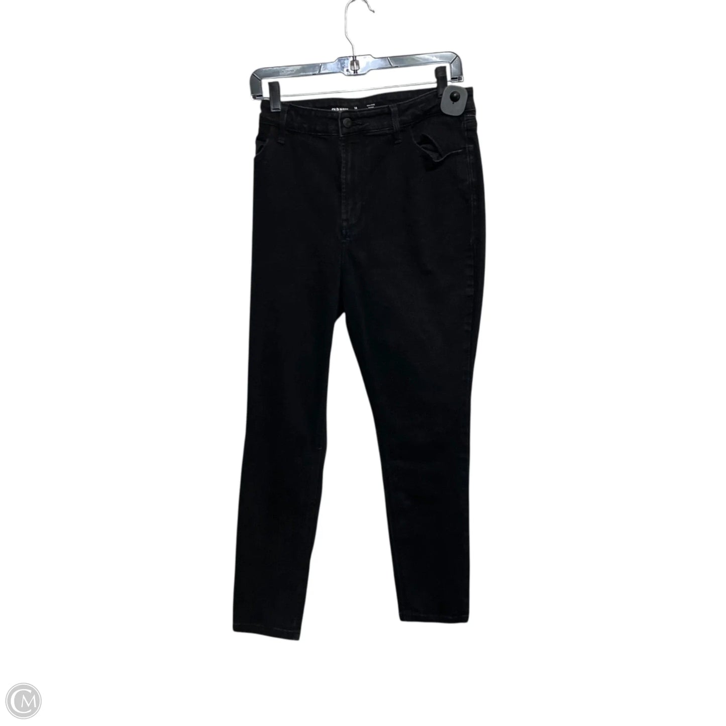 Jeans Skinny By Old Navy In Black Denim, Size: 14