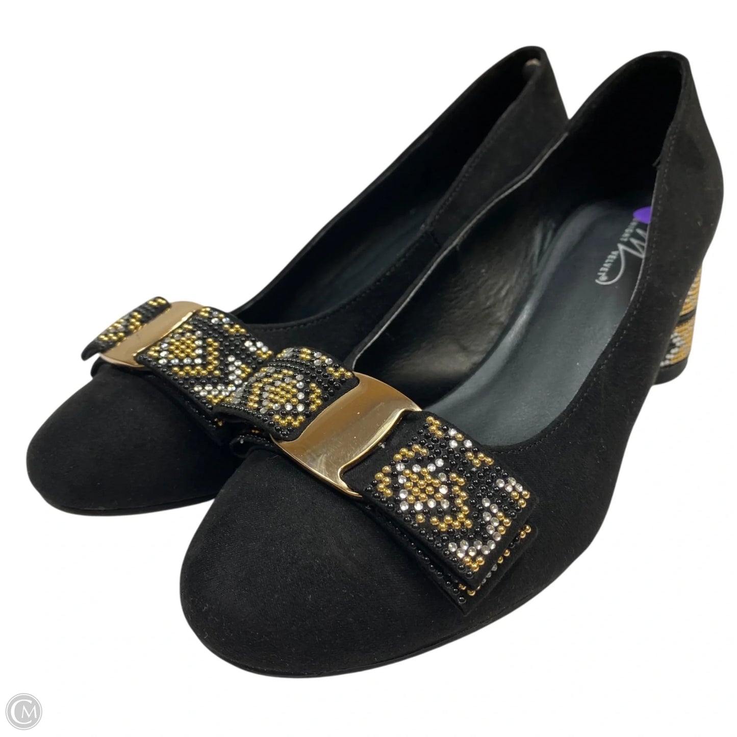 Shoes Heels Kitten By Midnight Velvet In Black, Size: 8