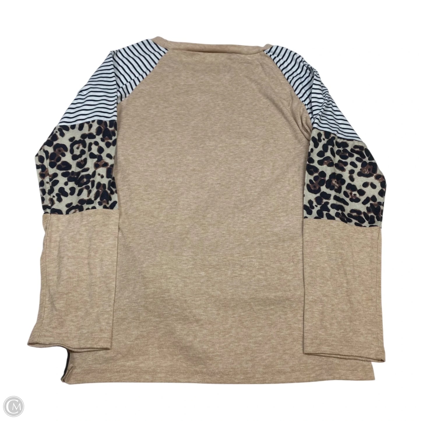 Top Long Sleeve By Clothes Mentor In Tan, Size: S