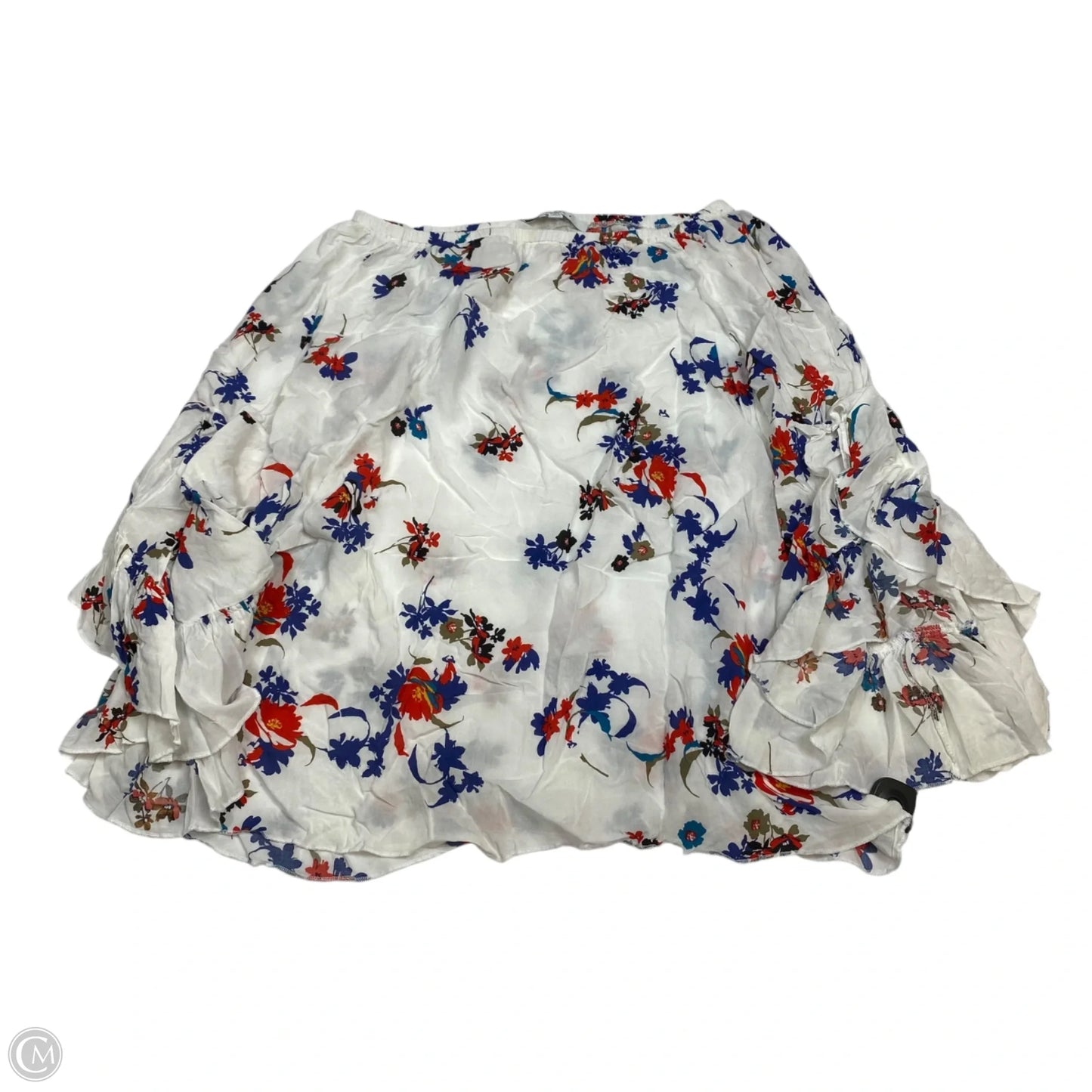 Top Long Sleeve By Fever In White, Size: L