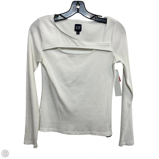 Top Long Sleeve By Gap In Cream, Size: Sp