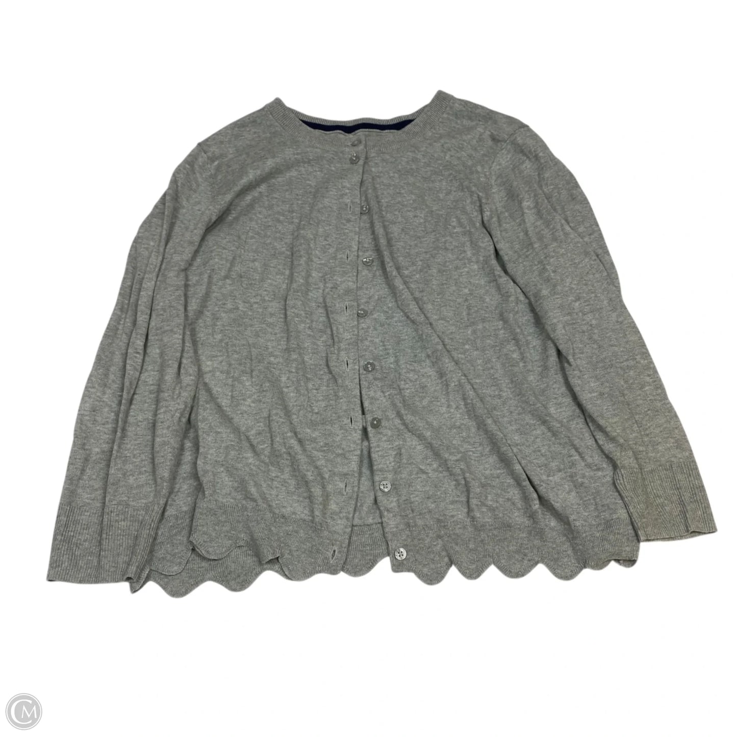 Cardigan By Crown And Ivy In Grey, Size: Xxl