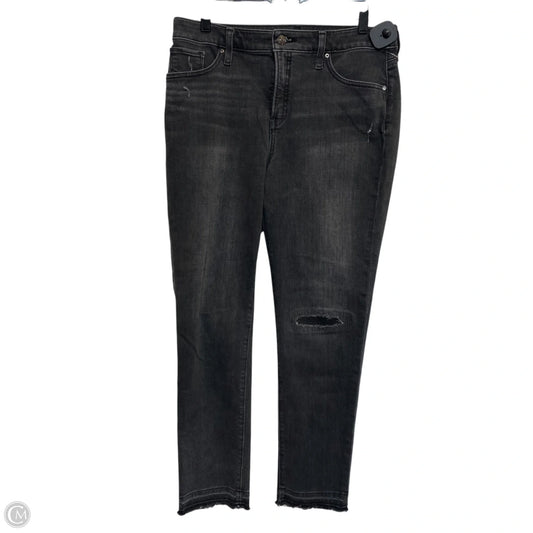 Jeans Skinny By Chicos In Black Denim, Size: 8