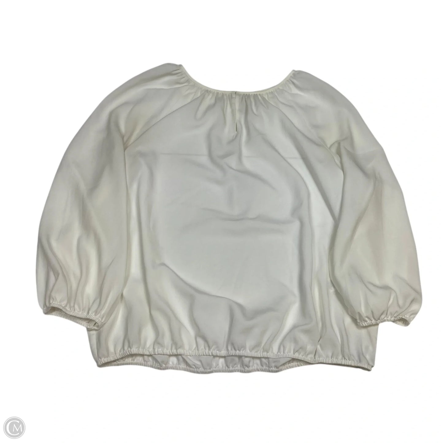 Top Long Sleeve By Chicos In Cream, Size: M