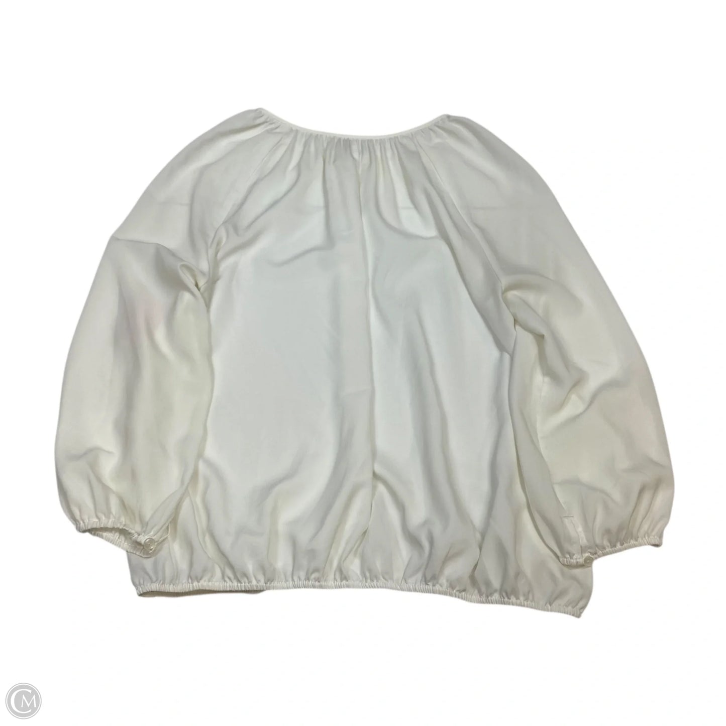 Top Long Sleeve By Chicos In Cream, Size: M