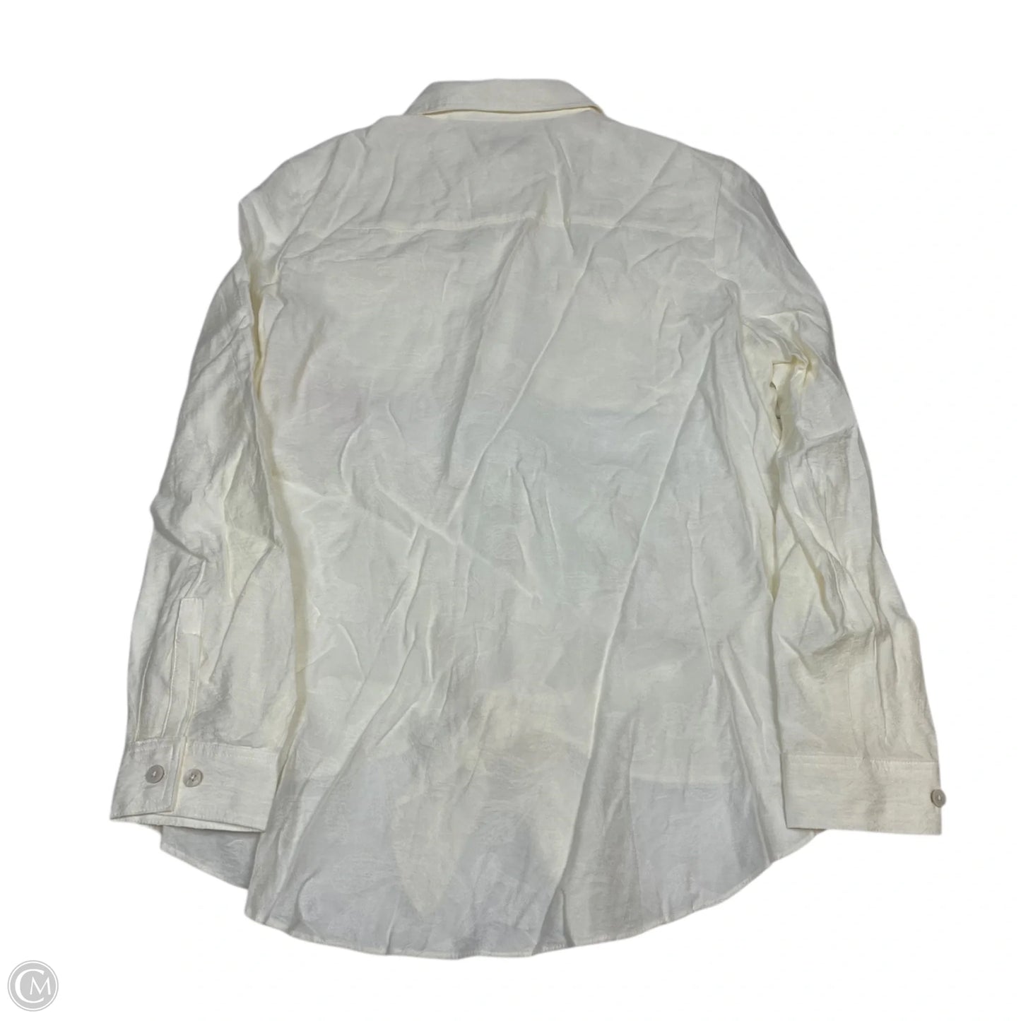 Top Long Sleeve By Chicos In Cream, Size: M