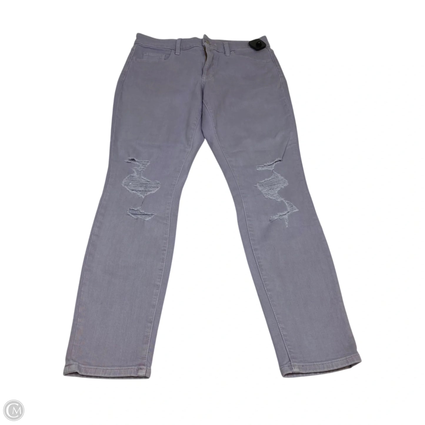 Jeans Skinny By Universal Thread In Purple Denim, Size: 8