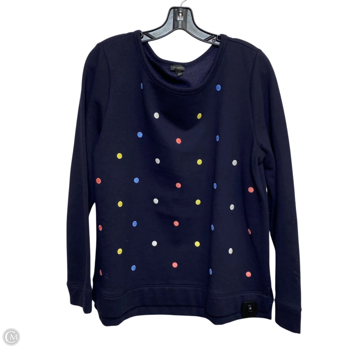 Sweatshirt Crewneck By Talbots In Navy, Size: L