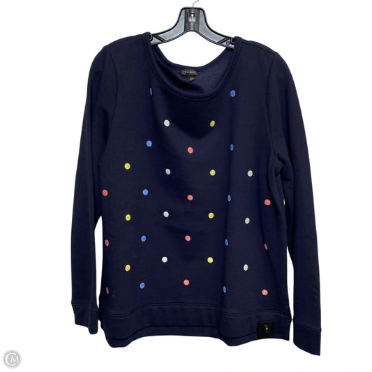 Sweatshirt Crewneck By Talbots In Navy, Size: L