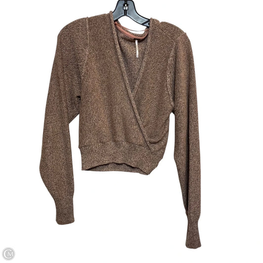 Top Long Sleeve By Free People In Pink, Size: S