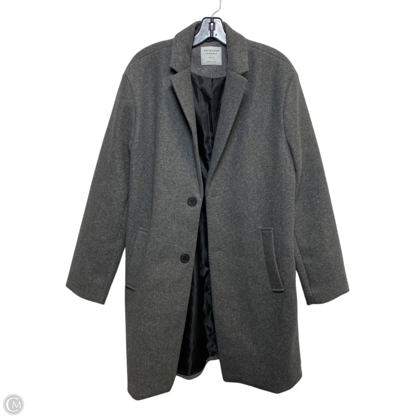 Coat Peacoat By Primark In Grey, Size: S