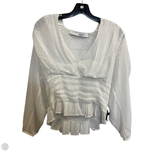 Blouse Long Sleeve By Iro In White, Size: S