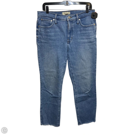 Jeans Straight By Madewell In Blue Denim, Size: 6