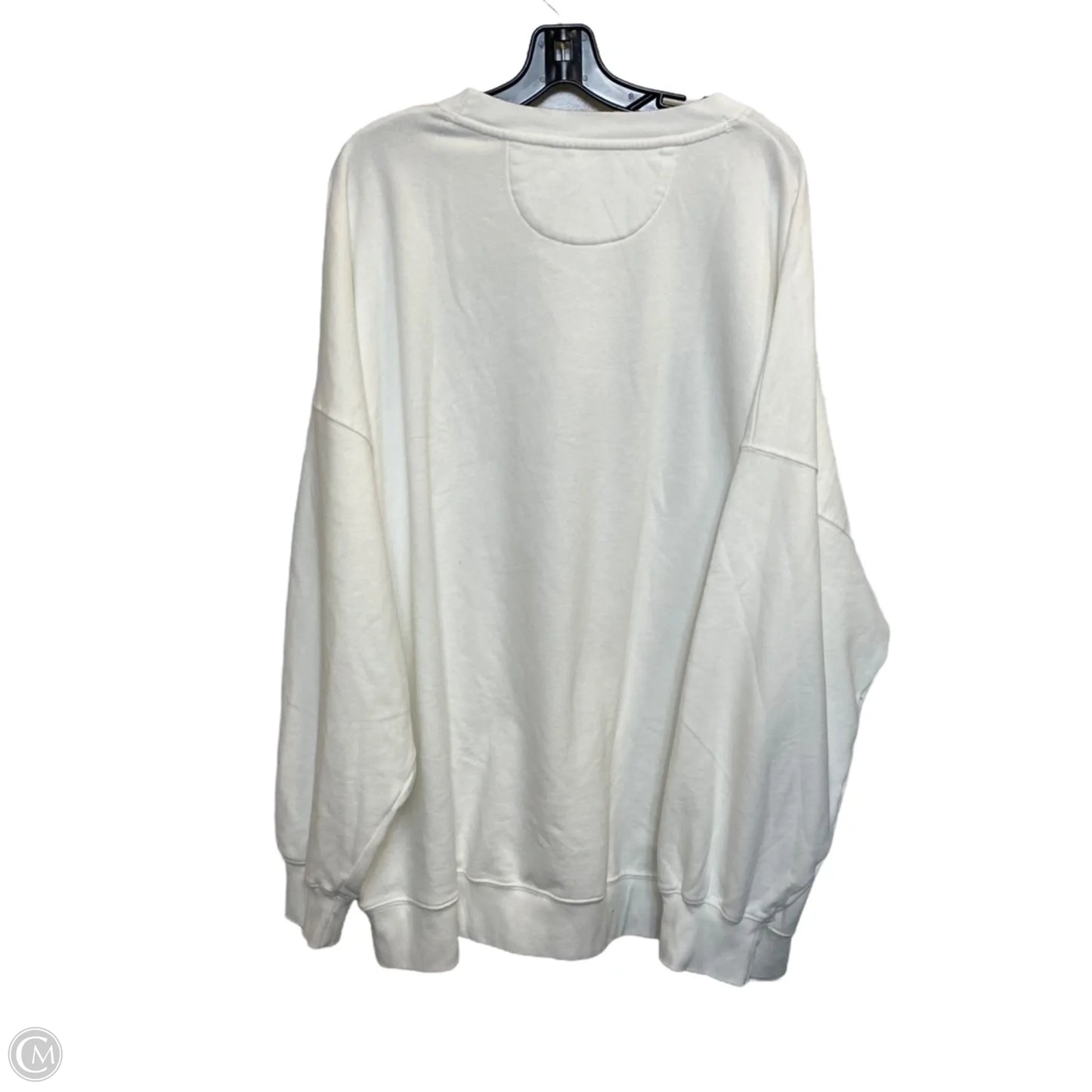 Sweatshirt Crewneck By American Eagle In White, Size: Xxl