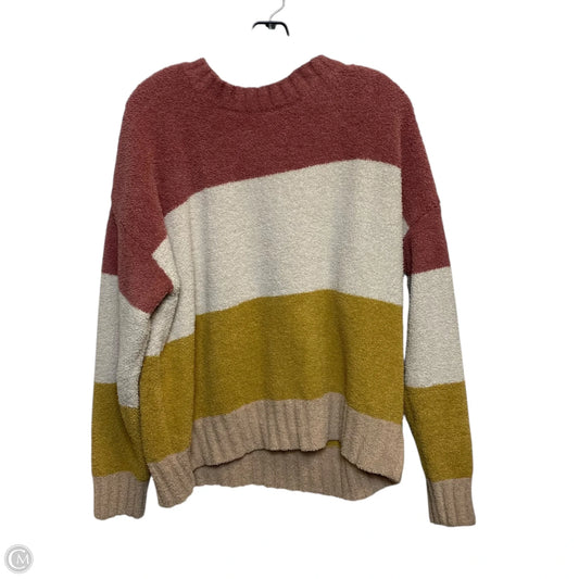 Sweater By Txs In Cream & Pink, Size: Xl