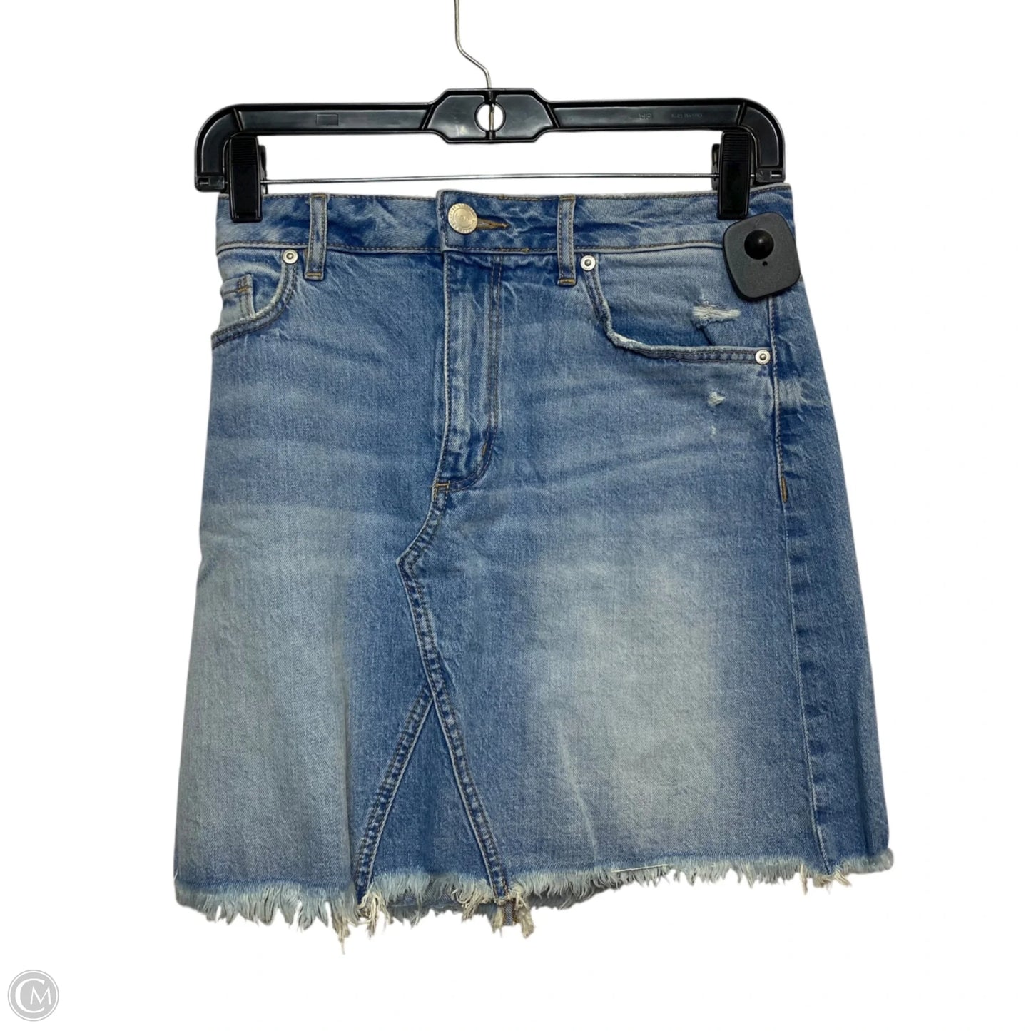 Skirt Mini & Short By Loft In Blue Denim, Size: S
