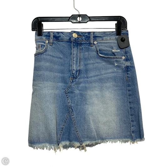 Skirt Mini & Short By Loft In Blue Denim, Size: S
