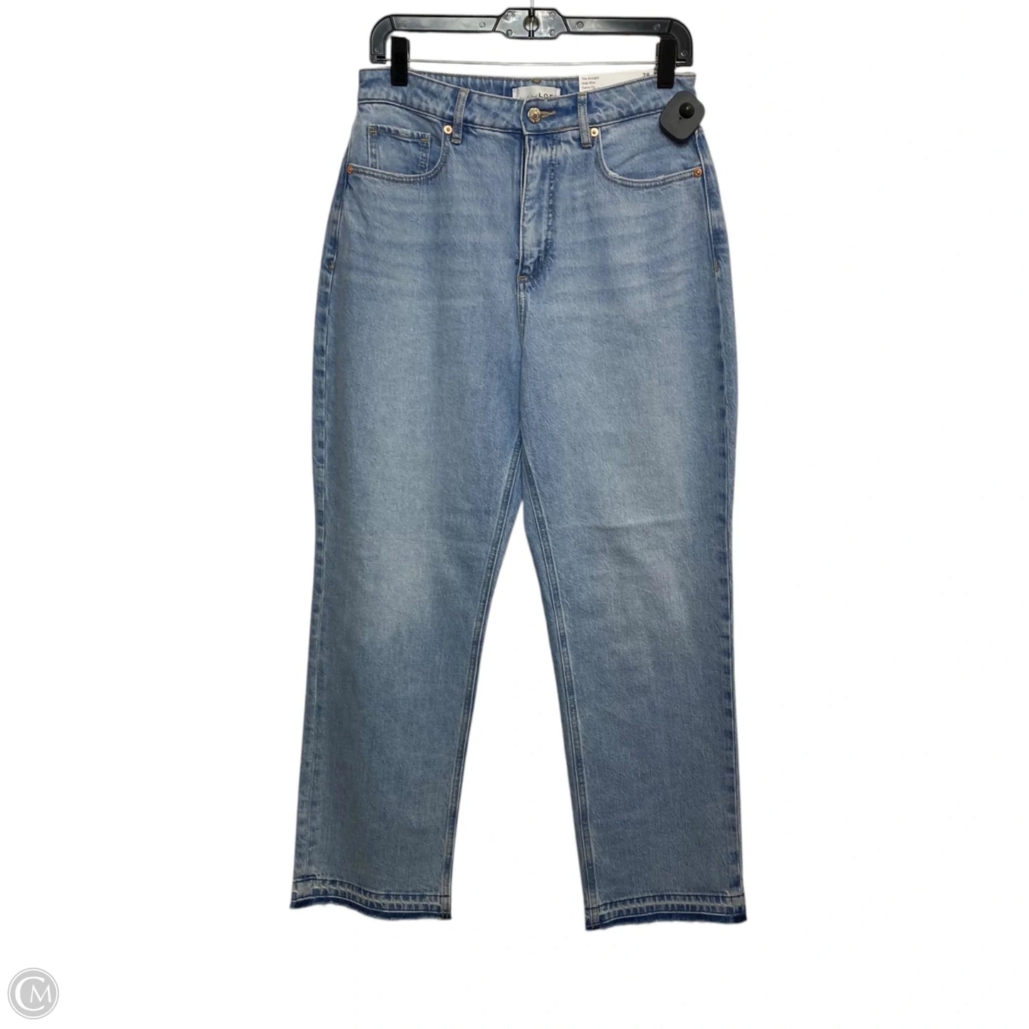 Jeans Straight By Loft In Blue Denim, Size: 6