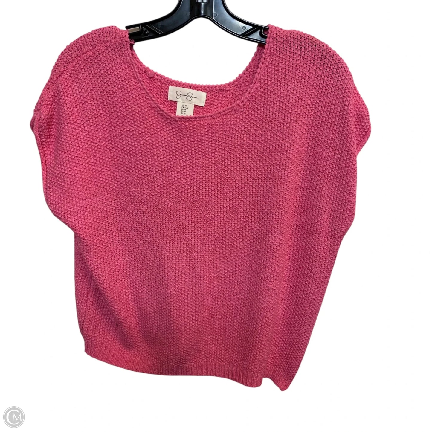 Sweater Short Sleeve By Jessica Simpson In Pink, Size: M