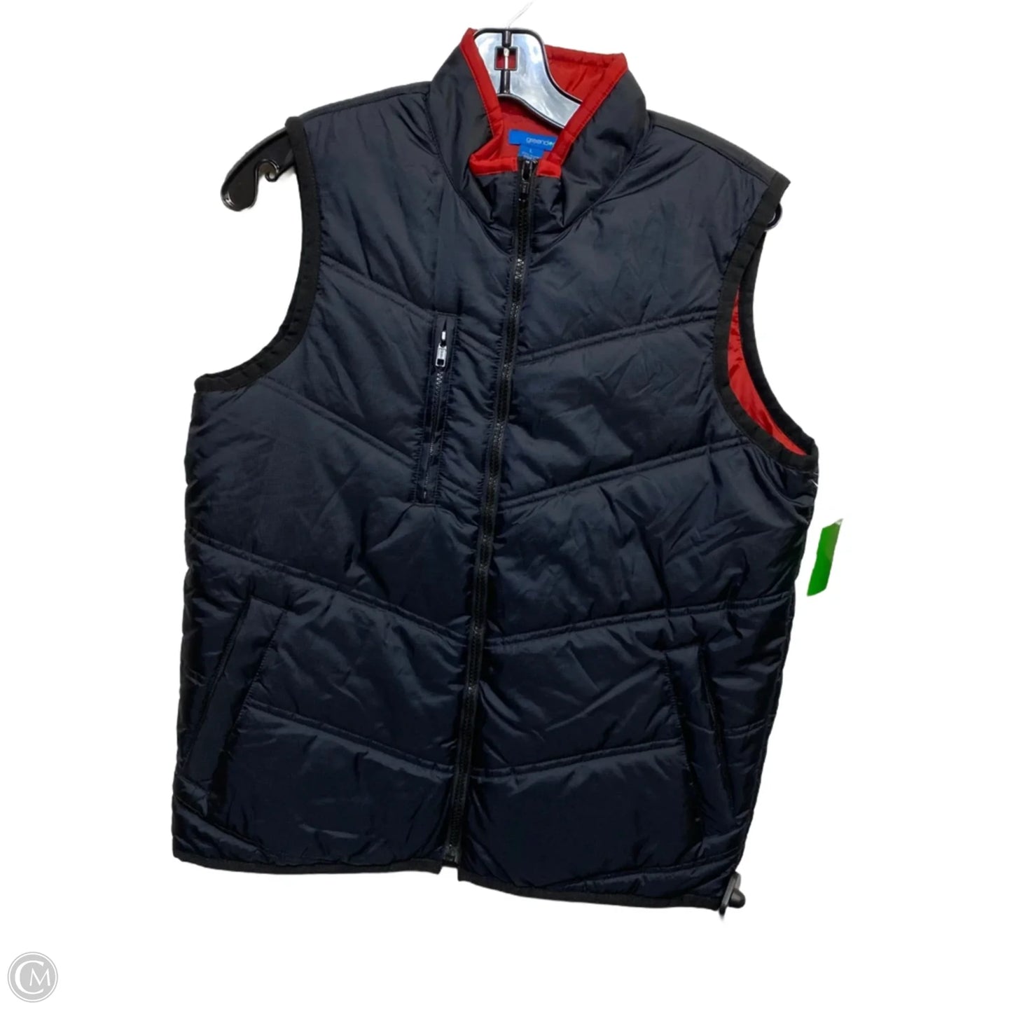 Vest Puffer & Quilted By Greendog In Black, Size: L