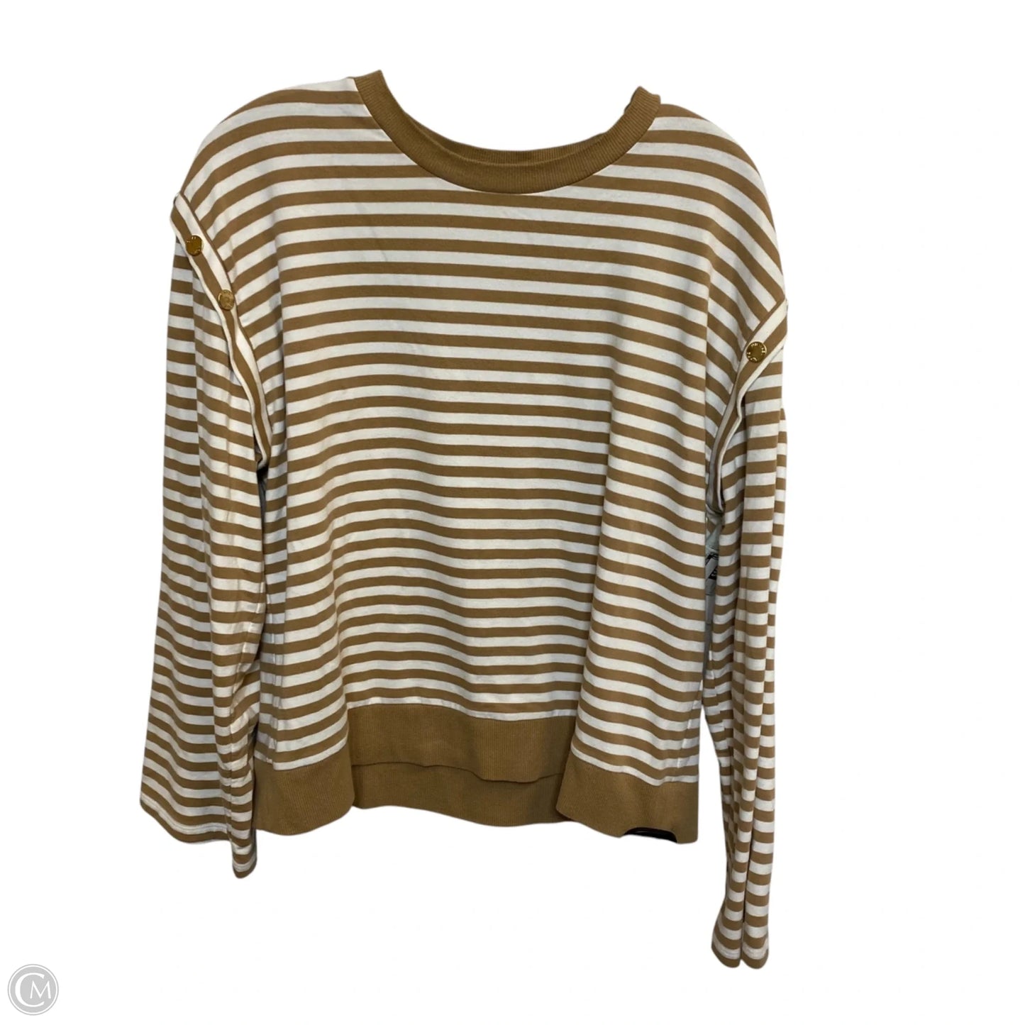 Top Long Sleeve Basic By Michael By Michael Kors In Tan, Size: L