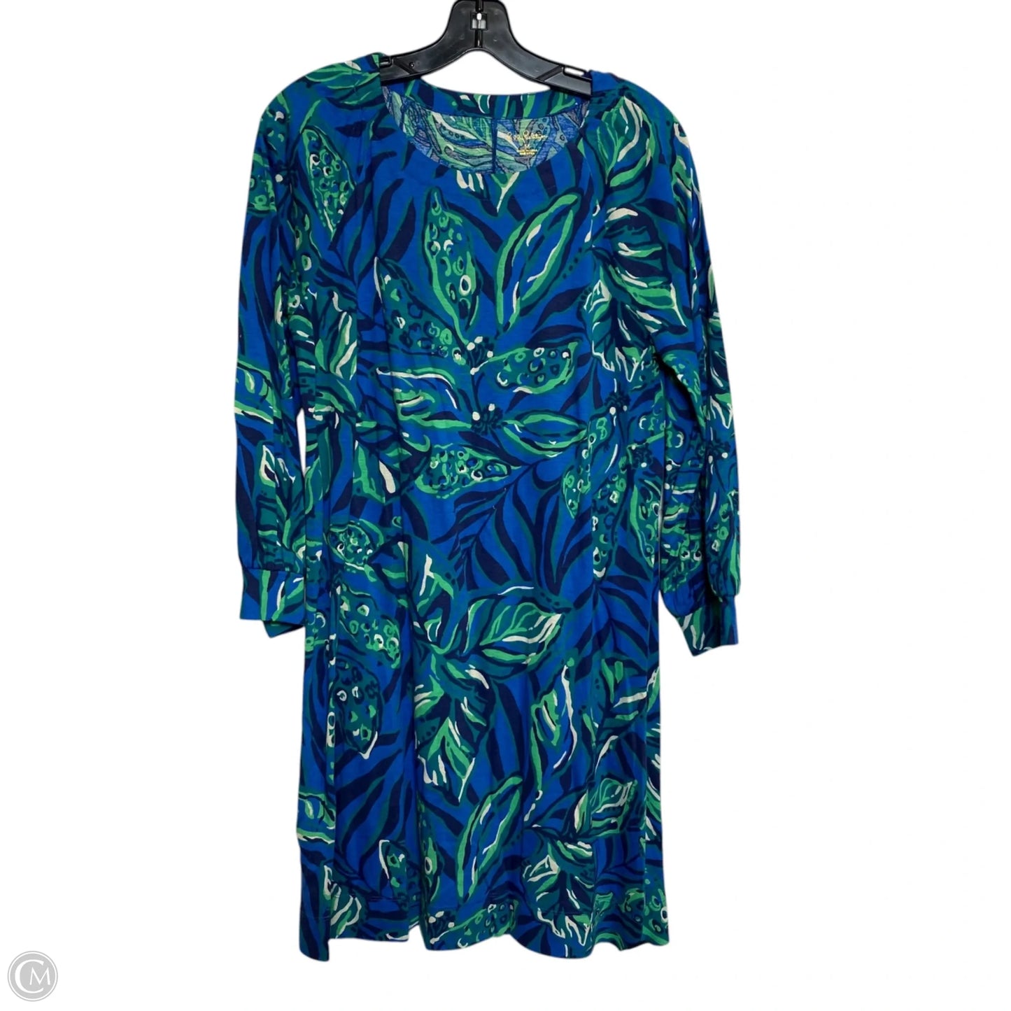 Dress Designer By Lilly Pulitzer In Blue & Green, Size: M
