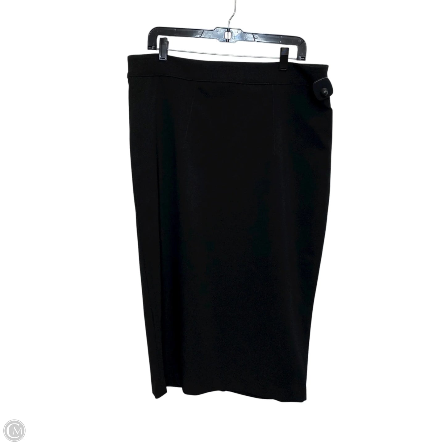 Skirt Midi By Tommy Hilfiger In Black, Size: Xl