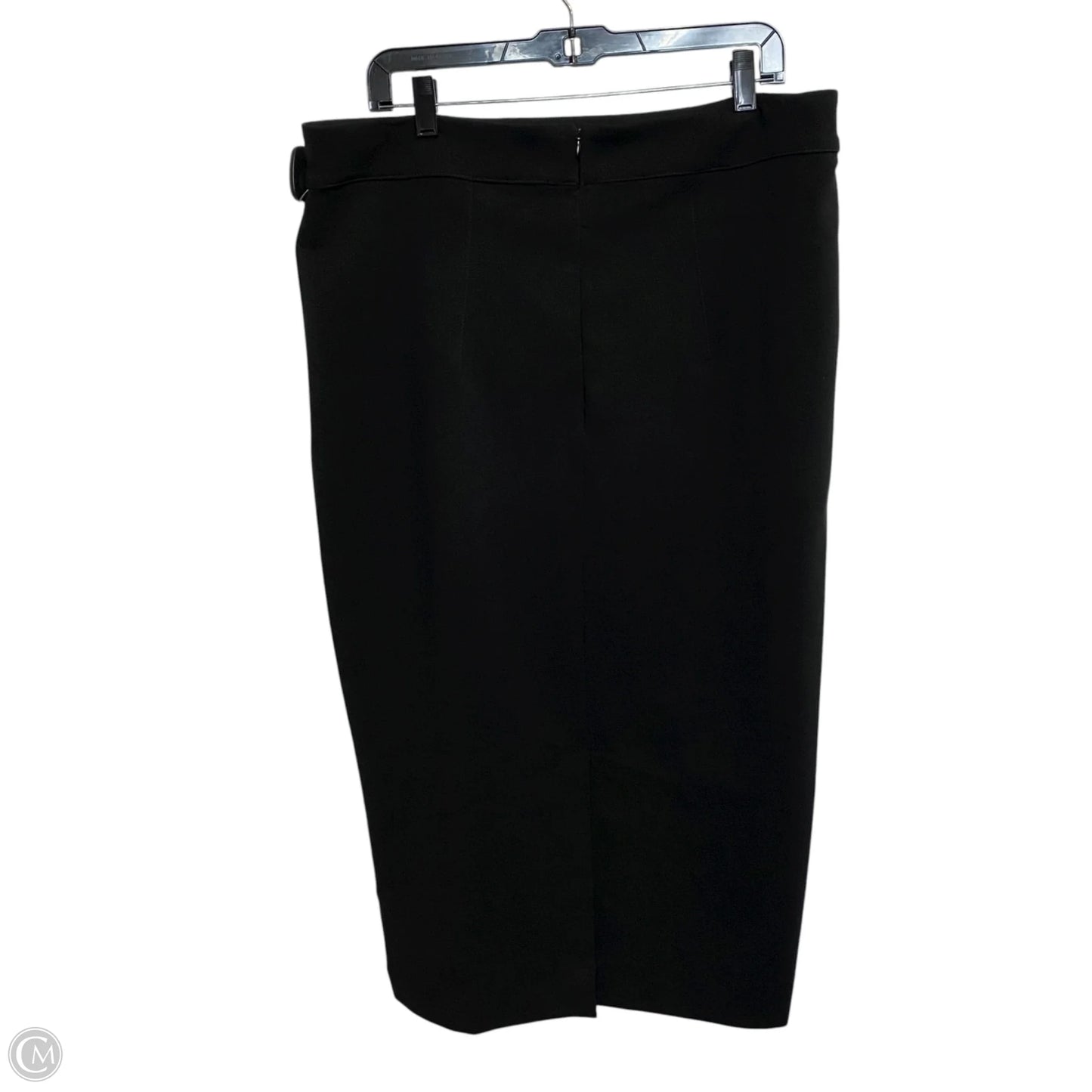 Skirt Midi By Tommy Hilfiger In Black, Size: Xl
