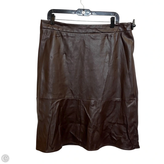 Skirt Mini & Short By Liz Claiborne In Brown, Size: L